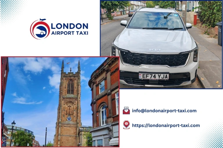 London Airport Taxi - Stansted to Derby transfer service