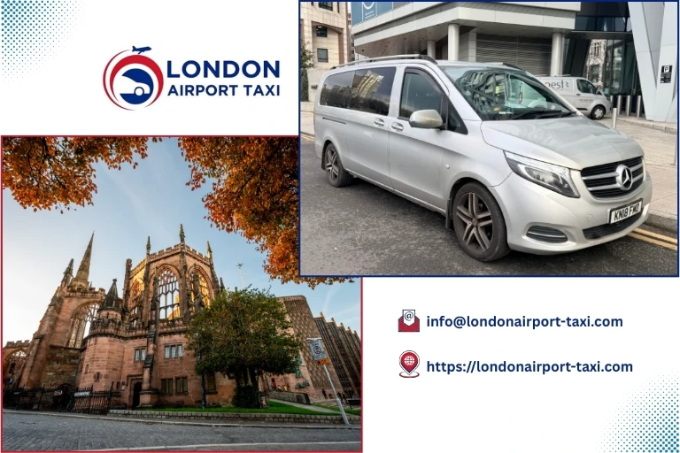 Professional taxi on M1 from Coventry to Luton Airport