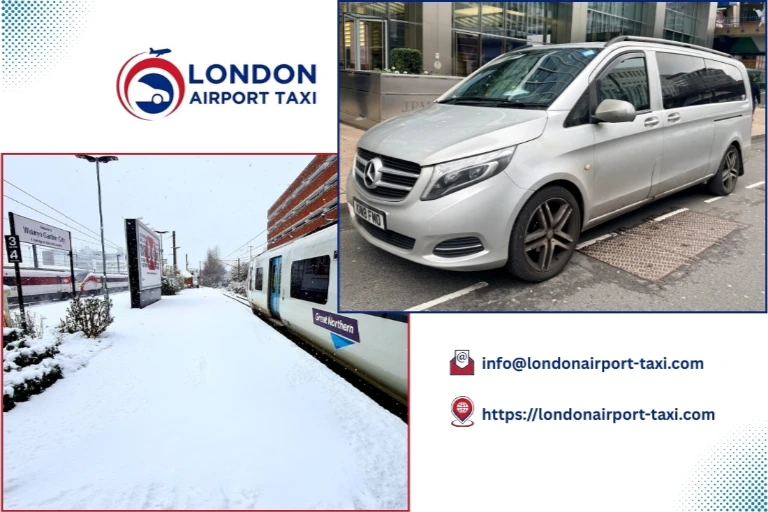 Professional taxi on M1 from Welwyn Garden City to Luton Airport