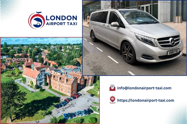 Professional taxi on M1 from Bishop’s Stortford to Luton Airport
