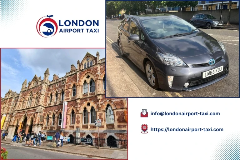 Professional taxi on M1 from Exeter to Luton Airport