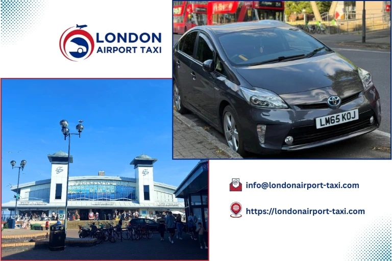 Professional taxi on M1 from Felixstowe to Luton Airport