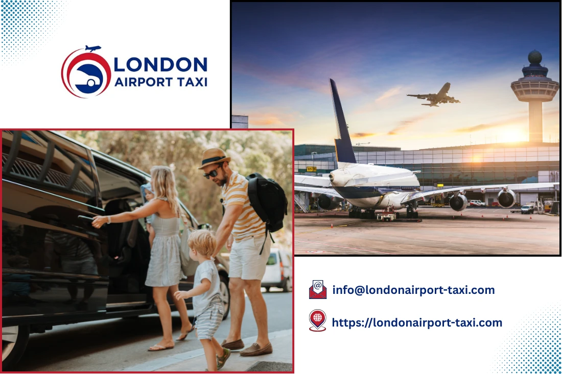 UK Airport Taxi Transfers - fleet of LondonAirport-Taxi.com vehicles serving all 13 UK airports