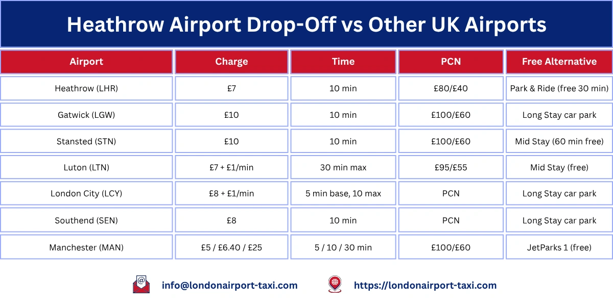 Heathrow Drop Off Charges