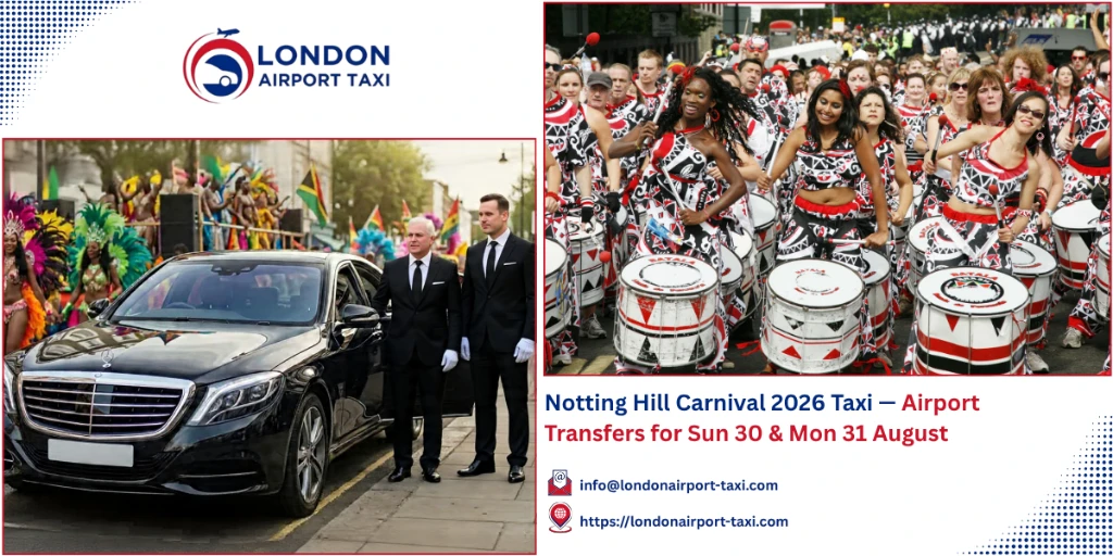 Notting Hill Carnival 2026 Taxi — Airport Transfers W11